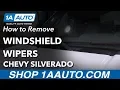 How to Replace Windshield Wipers 07-13 Chevy Silverado