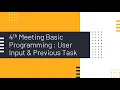 Java User Input Scanner in Netbeans 4th Meeting 10 RPL Ta 2020 2021
