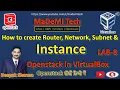 Lab 8 How to create Router Network Subnet Instance in Openstack Stein