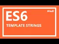 ES6 Tutorial Template string Template literals in ES6 in JavaScript in Hindi