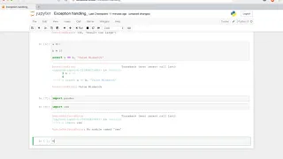 10 Errors and Exception Handling - Python for Data Science