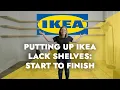 Setting up IKEA Lack Shelves From Start to Finish