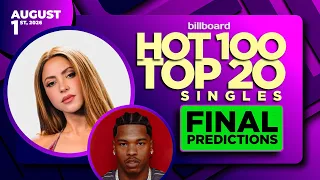 Final Predictions Billboard Hot 100 Top 20 Singles August 1st 2026