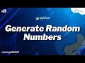 Python Program to Generate Random Numbers in any range and Append them to the List