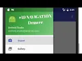 Android Navigation Drawer Tutorial Material Design Toolbar With Example in Hindi