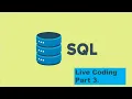 SQL Most Common Tasks Live Coding Part-3 Machine Learning