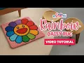 Rainbow Daisy Rug - MyCraftJoy Tutorial