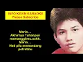 Lagu Lagunya Sedih Banget! Maria - Julius Sitanggang Karaoke
