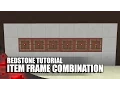 Minecraft Item Frame Combination Lock 1 Wide Expandable