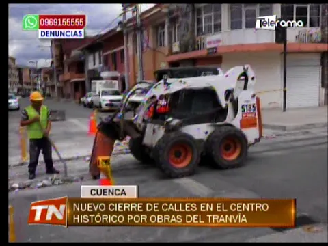 Nuevo cierre de calles en el centro histórico por obras del tranvía