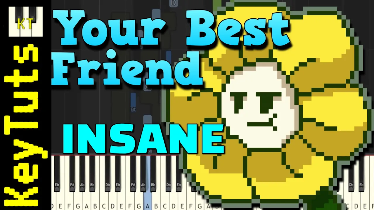 Your Best Friend [Glitchtale] by NyxTheShield - Insane Mode [Piano Tutorial] (Synthesia)