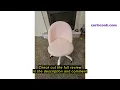 Review DurayLoly White Vanity Chair with Wheels Cute Desk Chair with Back Armless Office Chair Hei