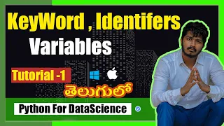 1 Keywords Identifiers and Variables Python Tutorials in Telugu