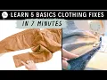 LEARN BASIC CLOTHING ALTERATIONS COURSE - IN 5 MINUTES