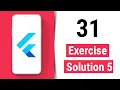 Exercise Solution 5 - Flutter Tutorial for Beginners