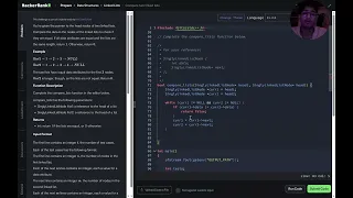 Compare Two Linked Lists Data Structures HackerRank Solutions