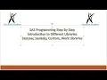 SAS Programming StepByStep - Various Libraries