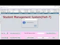 Student Management System Part-7