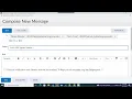 Sending Message from Brightspace Email