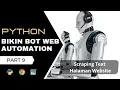 Bikin Bot Web Automation Dengan Python Selenium Scraping Text Halaman Website