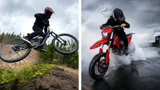 PRO DOWNHILL BIKER VS PRO STUNT RIDER! (Role Swap)