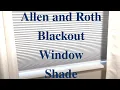 DIY Allen and Roth Blackout Window Shade Installation Demonstration Allen and Roth Blackout Shade