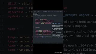 Random Password Generator Python