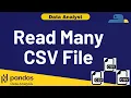 Python Data Analysis Tutorial 14 Read Multiple CSV File in Pandas Data Analyst