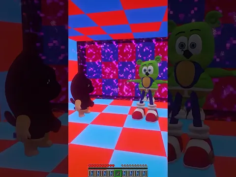 Door Leads To Sonic and Gummy Bear 🐸 VS  Scatman and Skibidi Bop Yes Yes Yes 🤩 #shorts #minecraft