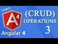 Angular 4 Tutorial - CRUD Operations