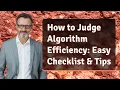 How to Judge Algorithm Efficiency Easy Checklist Tips