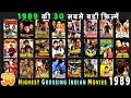 Lagu Top 30 Highest GROSSING Indian Movies Of 1989 | Bollywood's BIGGEST Hits of 1989 | Hit or Flop 1989.
