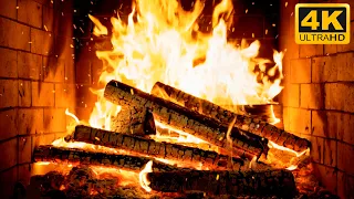 Cozy Log Cabin Fireplace 12 Hours With Endless Firelight With ASMR Crackling For Deep Sleep 