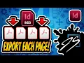 How to Export Each Page as a Separate PDF in Adobe InDesign Quick Tip