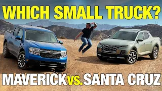 Ford Maverick vs. Hyundai Santa Cruz | Small-Truck Comparison Test | Price, Towing, Specs & More