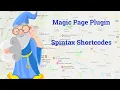 Magic Page Plugin Training Basic Features - Spintax Shortcodes