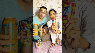 کیکس مکس ها رو با مانستر قاطی کردیم ببین چه مزه ای شد Tastetes Unboxing Funnyshorts 