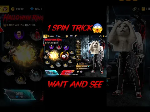 FREE FIRE HALLOWEEN RING 1 SPIN TRICK 😱😨 #shorts #fftamil #vtgmaster #freefiretamil
