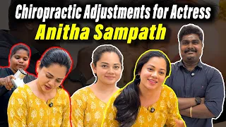 chiropractic adjustments for actress anitha sampath dr vijay non surgical anithasambath