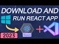 React js installation and create your first app in 2023 react js environment set up