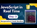 how to create responsive fixed navbar using html css Fixed nav bar html css how to create navbar