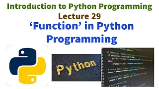 FUNCTION IN PYTHON PROGRAMMING Built in function User defined function Features example VTU