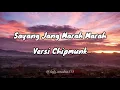 Sayang Jang Marah Marah Versi Chipmunk