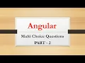 Angular MCQ Questions with Answers Angular Tutorial Angular Interview Questions MCQ
