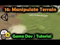 Unity3D Hex Map Game Dev 16 Manipulate Terrain and Place Buildings