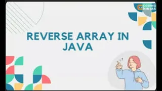 Reverse an Array in One Pass Two Pointer Approach Java DSA Interview Question