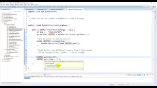 Java NIO - Create a ByteBuffer From a String