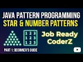 Java Pattern Programming for Beginners Master Star Number Patterns Part 1