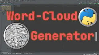 Python Word-Cloud Generator Dynamic Text Data Visualization Python Tutorial 2