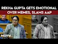 Lagu Rekha Gupta AQI | Delhi Chief Minister Rekha Gupta Gets Emotional Over Memes, Slams AAP